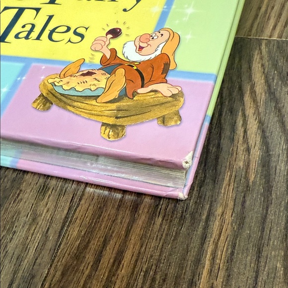 2005 Disney Nursery Rhymes & Fairy Tales Book - Yellow, Purple, Pink - Picture 2 of 5